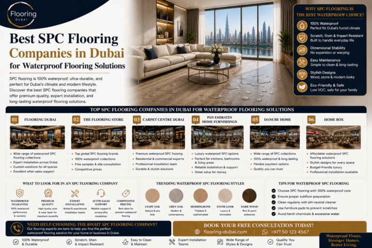 Read more about the article Best SPC Flooring Companies in Dubai for Waterproof Flooring Solutions