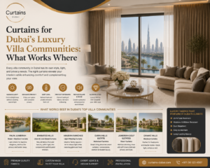 Read more about the article Curtains for Dubai’s Luxury Villa Communities: What Works Where