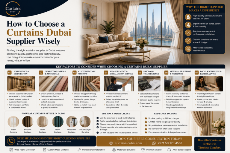 Read more about the article How to Choose a Curtains Dubai Supplier Wisely