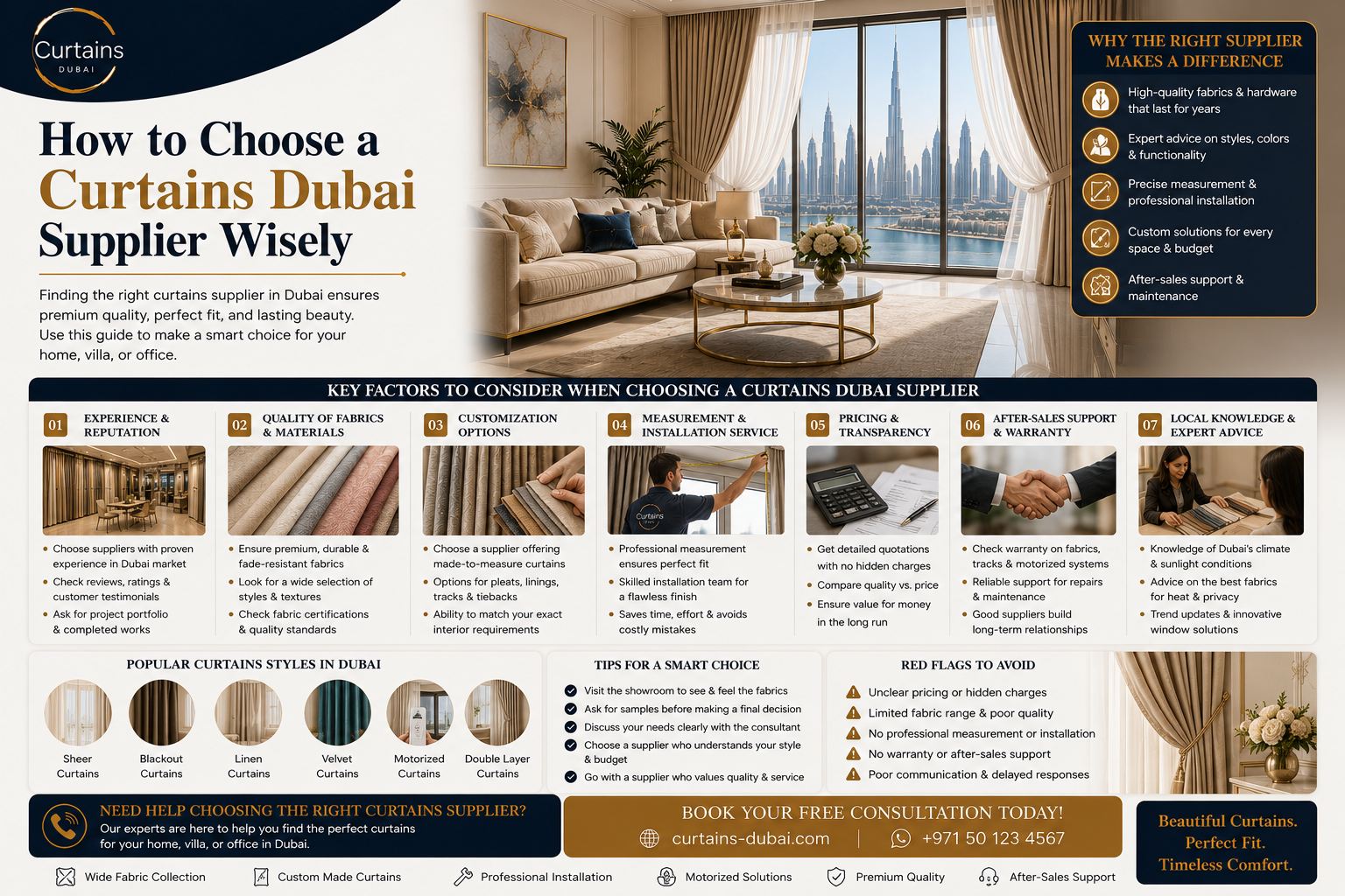 Read more about the article How to Choose a Curtains Dubai Supplier Wisely