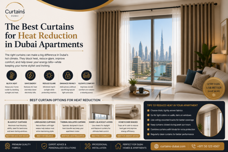 Read more about the article The Best Curtains for Heat Reduction in Dubai Apartments