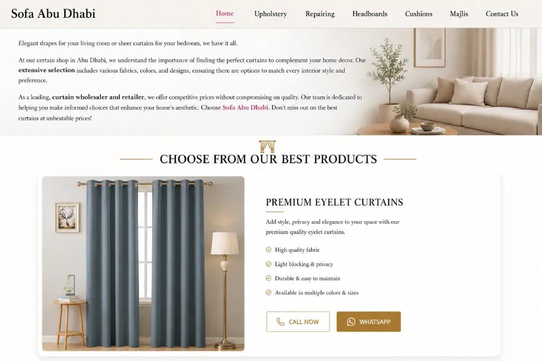 Best Curtains Companies in Dubai for High-End Interior Design 2026 bestcurtainabudhabi
