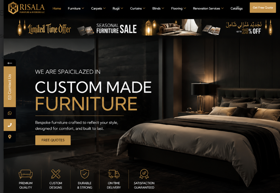 Best Curtains Companies in Dubai for High-End Interior Design 2026 risalafurniture